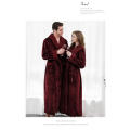 Winter's new matching pyjamas long pyjamas men's and women's thickened bathrobes